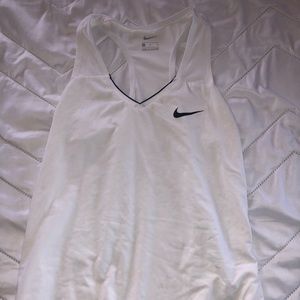 White nike athletic tank